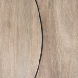Clapp Round Light Brown W/ White Wash Wood and Silver Metal Nesting Coffee Tables (Set of 2) from Mercana - Luna Furniture