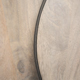 Clapp Round Light Brown W/ White Wash Wood and Silver Metal Nesting Accent Tables (Set of 2) from Mercana - Luna Furniture