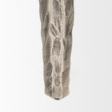 Randy Textured Silver Nickel Cast Aluminum Metal Accent Table from Mercana - Luna Furniture
