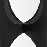 Sobi Textured Matte Black Round Metal Accent Table from Mercana - Luna Furniture