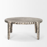 Randy Silver Nickel Cast Aluminum Metal Coffee Table from Mercana - Luna Furniture