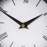 Raisa Black w/ Gold Antiquing Metal Table Clock from Mercana - Luna Furniture