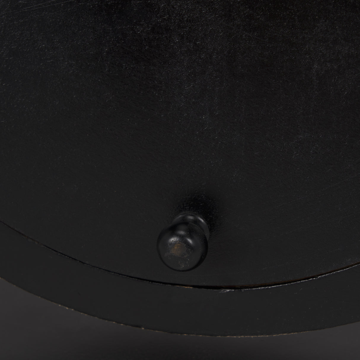Raja Matte Black Metal w/ Wood Table Clock from Mercana - Luna Furniture