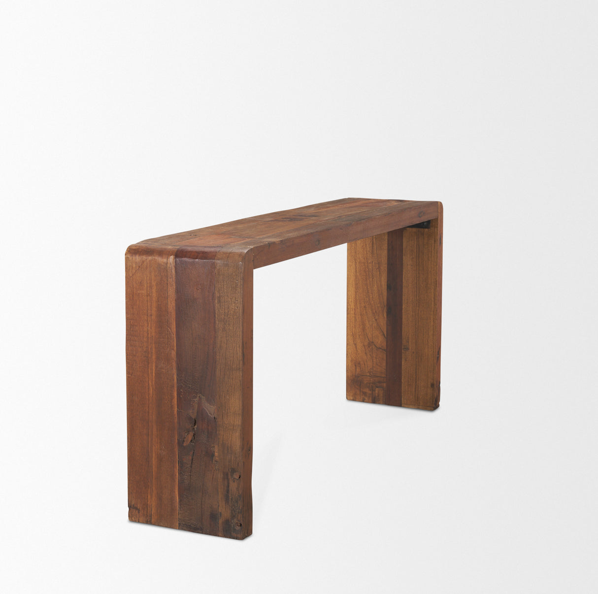 Estelle Rustic Brown Reclaimed Wood Console Table from Mercana - Luna Furniture