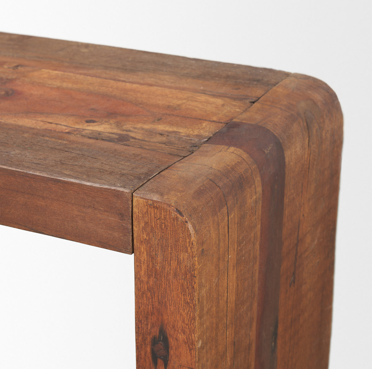 Estelle Rustic Brown Reclaimed Wood Console Table from Mercana - Luna Furniture