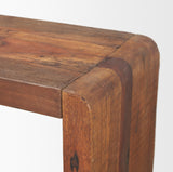 Estelle Rustic Brown Reclaimed Wood Console Table from Mercana - Luna Furniture