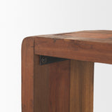 Estelle Rustic Brown Reclaimed Wood Console Table from Mercana - Luna Furniture