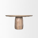 Fitzgerald 60" Light Brown Wood Dining Table from Mercana - Luna Furniture