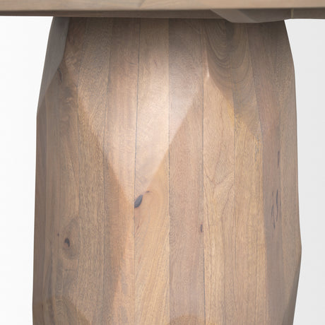 Fitzgerald 60" Light Brown Wood Dining Table from Mercana - Luna Furniture