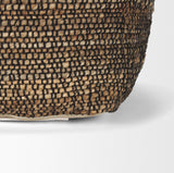 Samiya Jute w/ White Cotton Pouf from Mercana - Luna Furniture