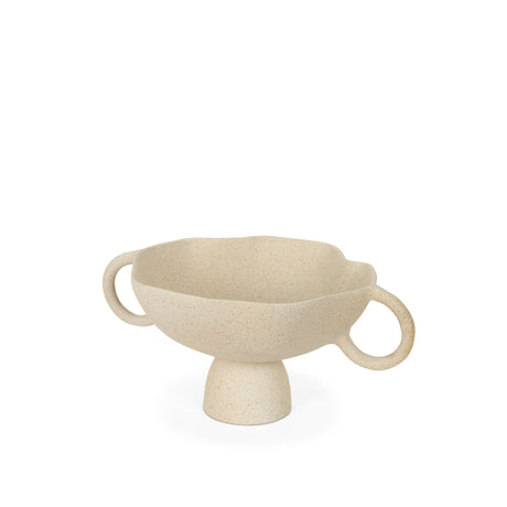 Radka Beige Textured Small Metal Decorative Bowl from Mercana - Luna Furniture