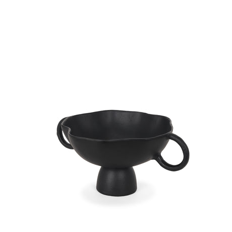 Radka Small Matte Black Metal Decorative Bowl from Mercana - Luna Furniture