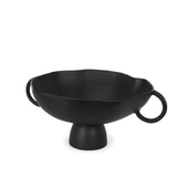 Radka Large Matte Black Metal Decorative Bowl from Mercana - Luna Furniture