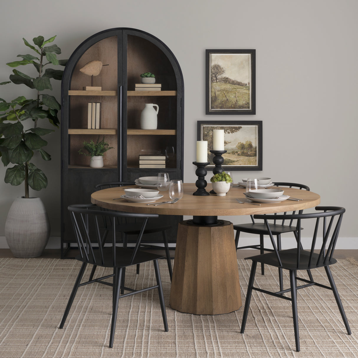 Colin 21.3L x 21.3W x 30.3H Black Metal Dining Chair from Mercana - Luna Furniture