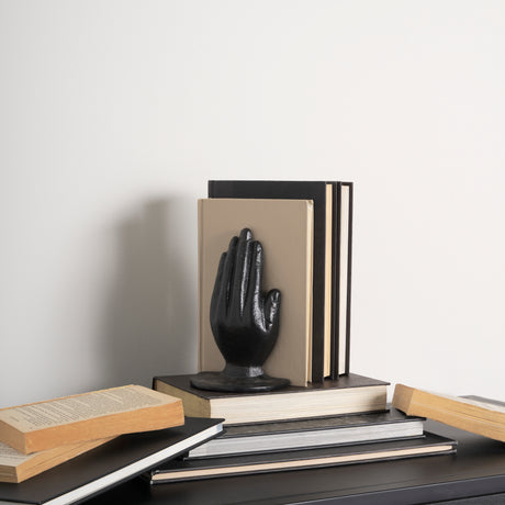 Praying Hands Bronze Cast Iron Book Ends from Mercana - Luna Furniture