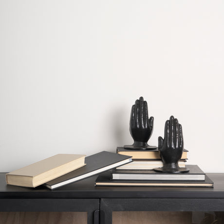 Praying Hands Bronze Cast Iron Book Ends from Mercana - Luna Furniture