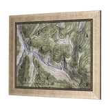 Adventure Map by Chad Mackay a Hand Embelished Textured Framed Art Print from Mercana - Luna Furniture