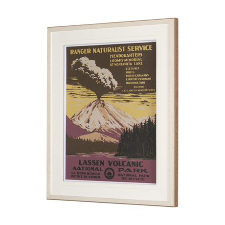 Lassen Volcanic National Park by The Vinatage Collection a Framed Art Print Matted under Glass from Mercana - Luna Furniture