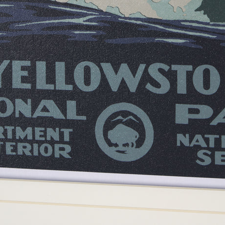 Yellowstone National Park by The Vinatage Collection a Framed Art Print Matted under Glass from Mercana - Luna Furniture