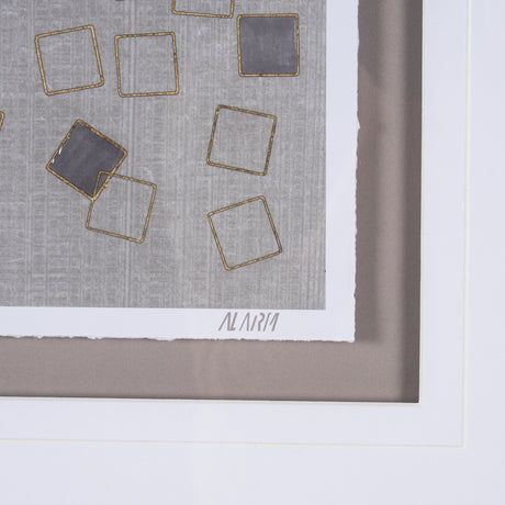 Broken Puzzle I by Mercana Studio a Hand Embellished Textured Framed Art Print Matted under Glass from Mercana - Luna Furniture