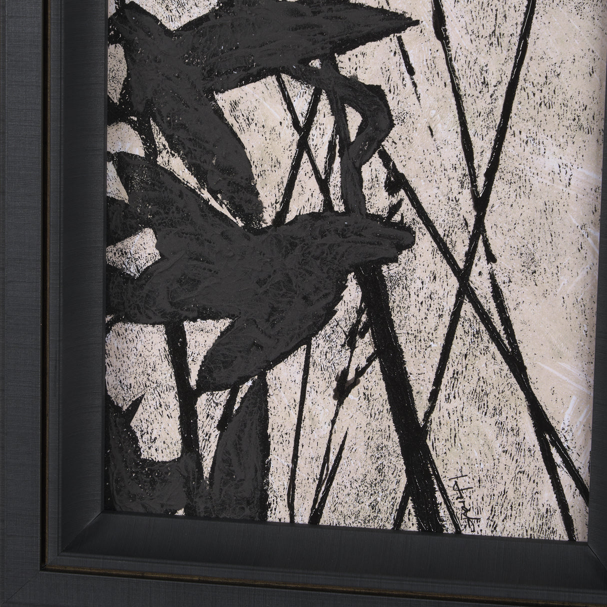 Etched Silouette II by Mercana Studio a Hand Embellished Textured Framed Art Print from Mercana - Luna Furniture