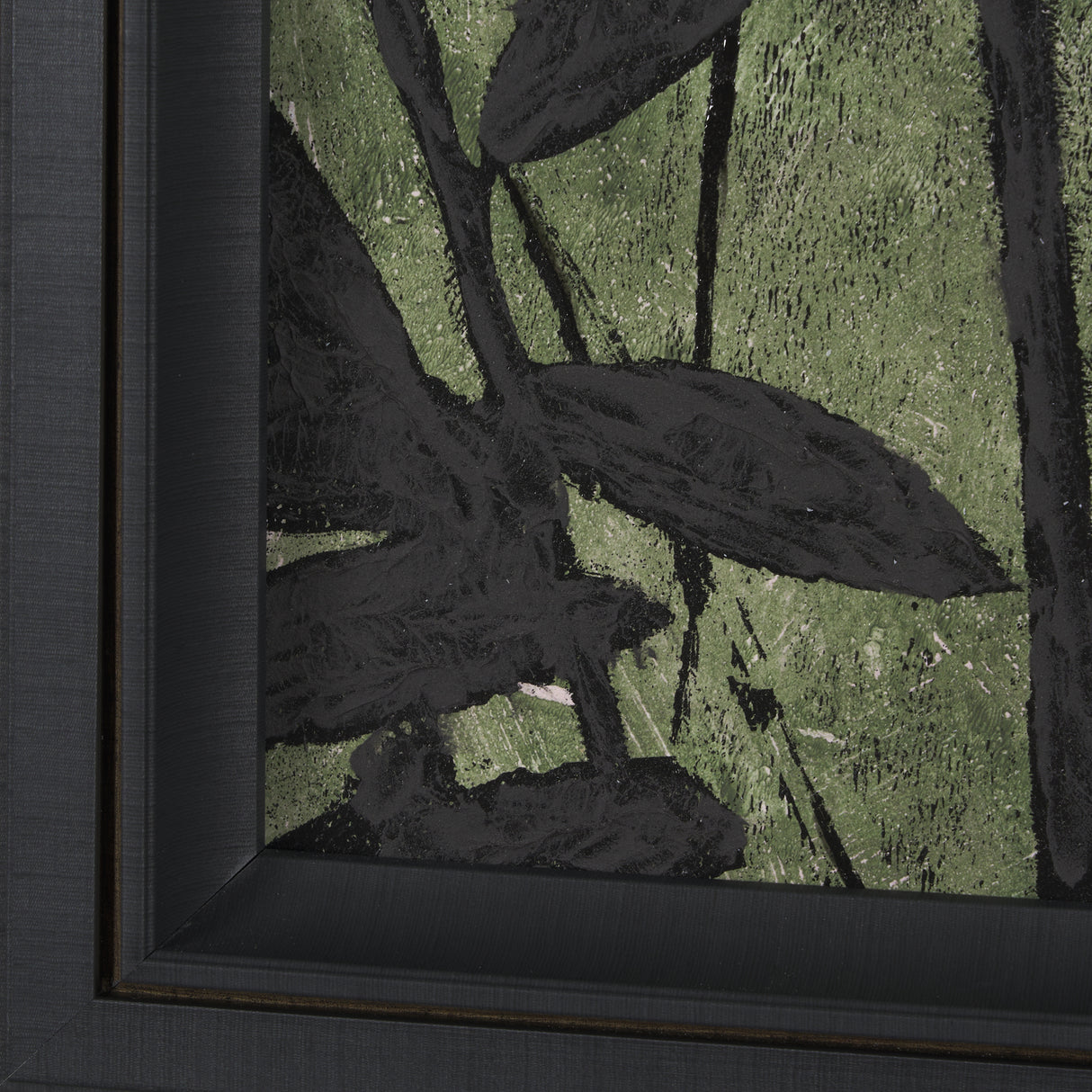 Etched Silouette V by Mercana Studio a Hand Embellished Textured Framed Art Print from Mercana - Luna Furniture