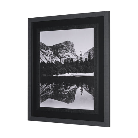 Mirror Lake by Carleton E Watkins a Hand Embellished Textured Framed Photo Art Print from Mercana - Luna Furniture