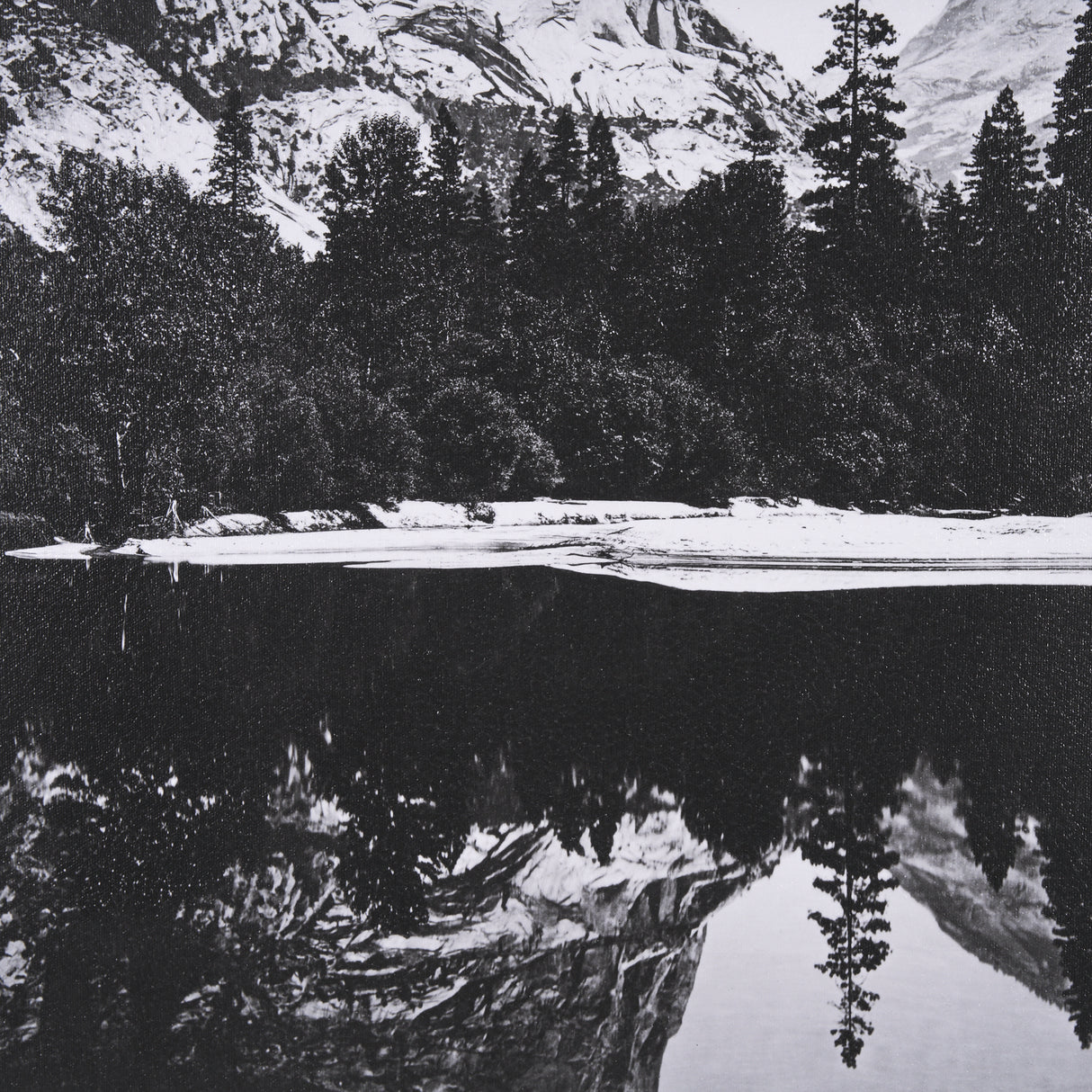 Mirror Lake by Carleton E Watkins a Hand Embellished Textured Framed Photo Art Print from Mercana - Luna Furniture