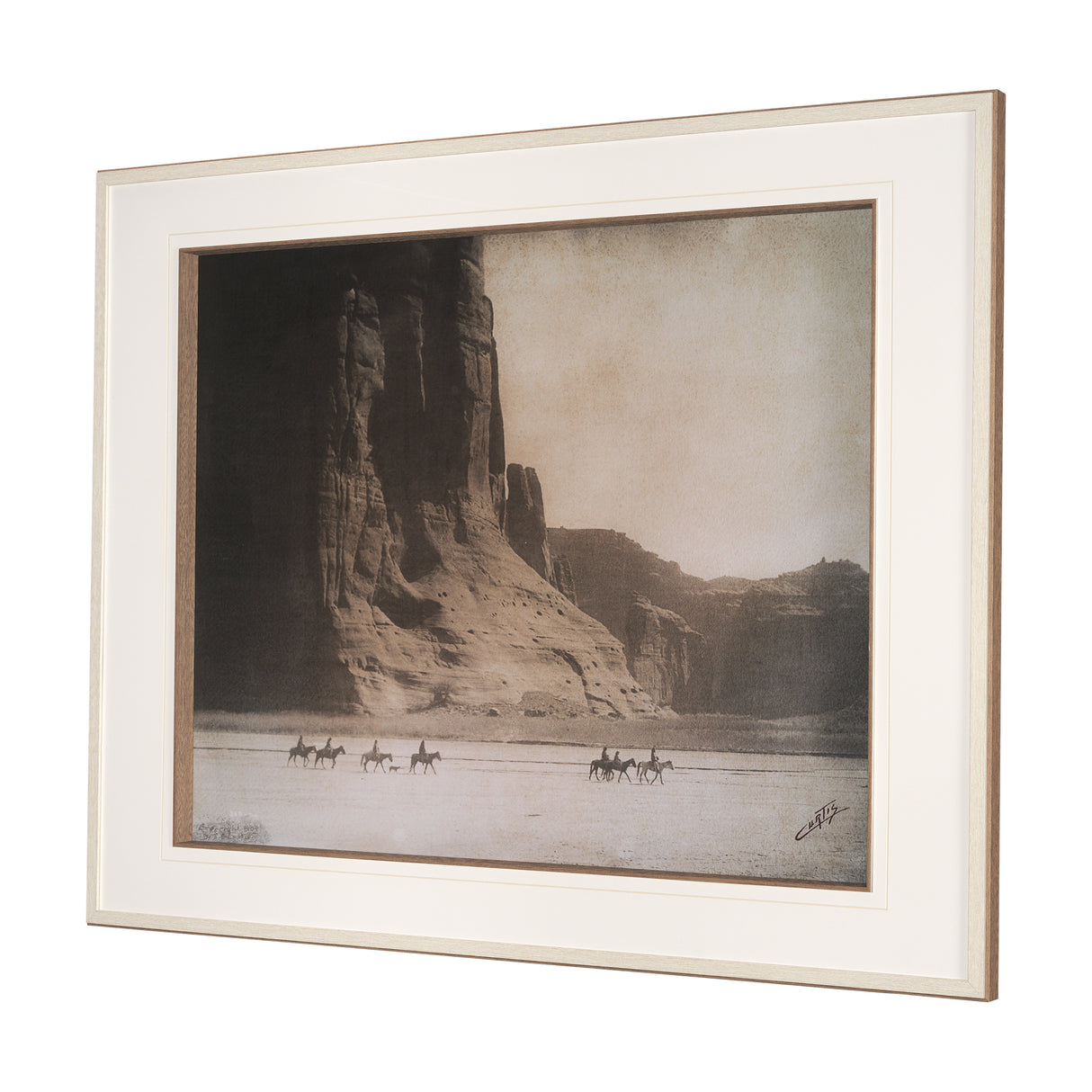 Canyon de Chelly by Edward Sheriff Curtis Hand Embelished Framed Photo Art Print Matted under Glass from Mercana - Luna Furniture