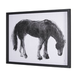 Equine Sketch 3 by Manny Woodart a Hand Embellished Textured Framed Art Print from Mercana - Luna Furniture