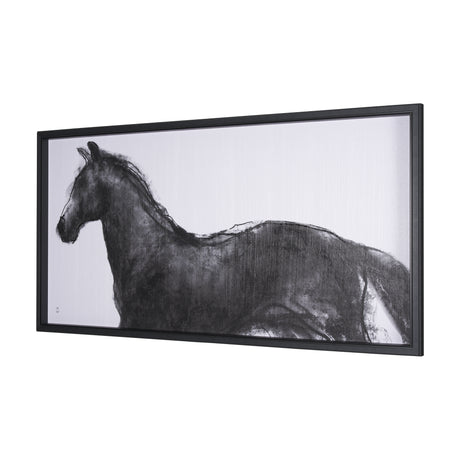Equine Sketch 9 by Manny Woodart a Hand Embellished Textured Framed Art Print from Mercana - Luna Furniture