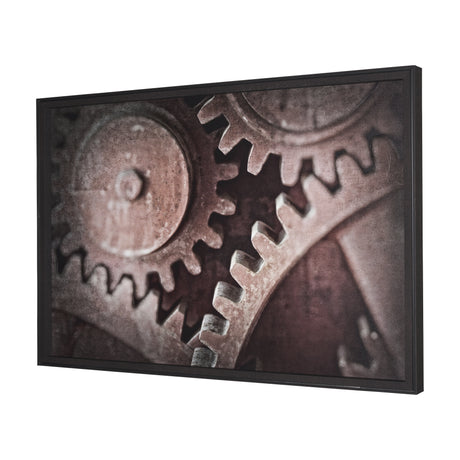 Industrial Collect - Cog by Michael Banks a Hand Embellished Textured Framed Photo Art Print from Mercana - Luna Furniture