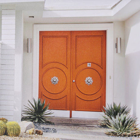 Palm Springs Villa Puerta Naranja Irene Suchocki Hand Embellished Framed Photo Art Print Matted unde from Mercana - Luna Furniture