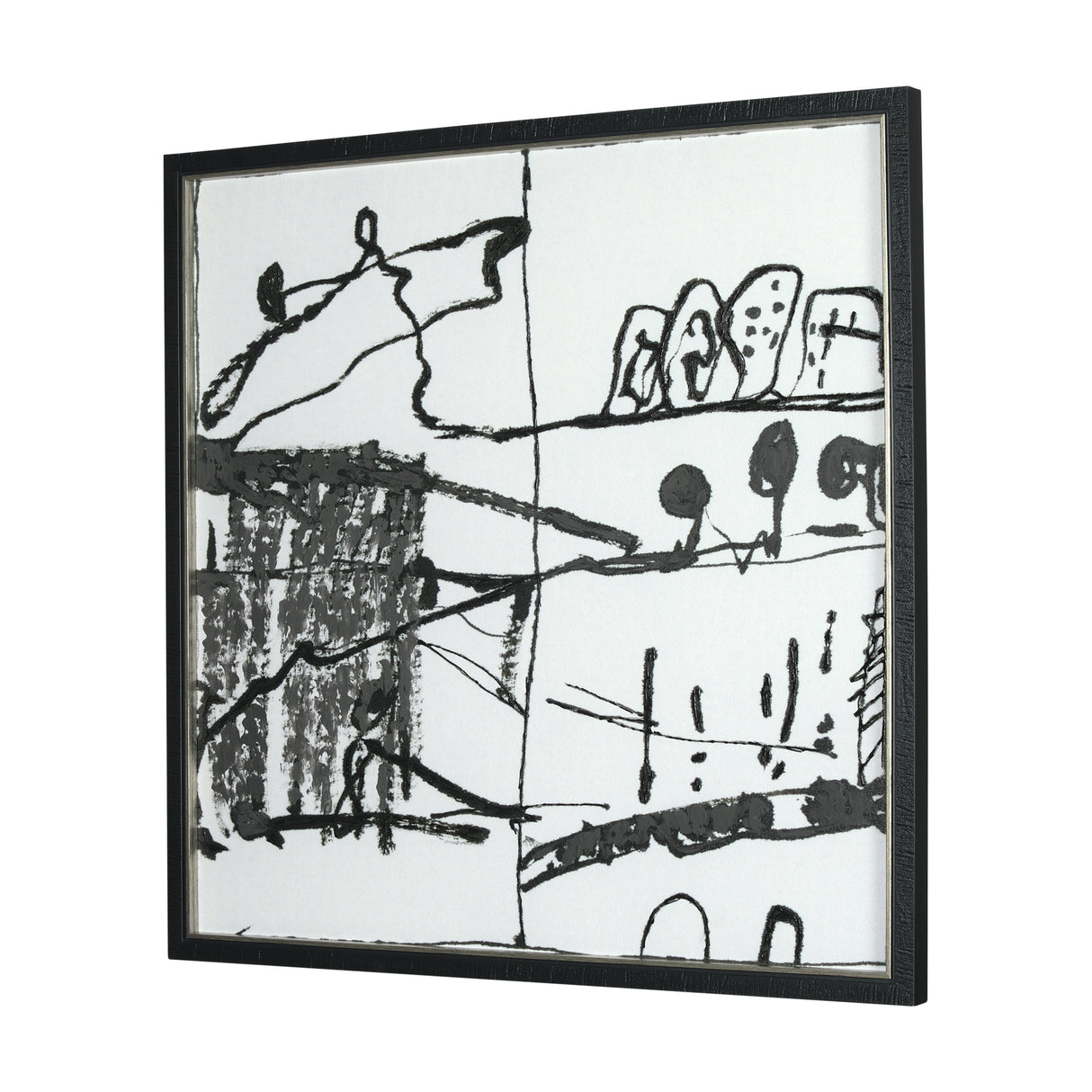Lost Treasure Map II by Mercana Studio a Hand Embellished Textured Framed Art Print from Mercana - Luna Furniture