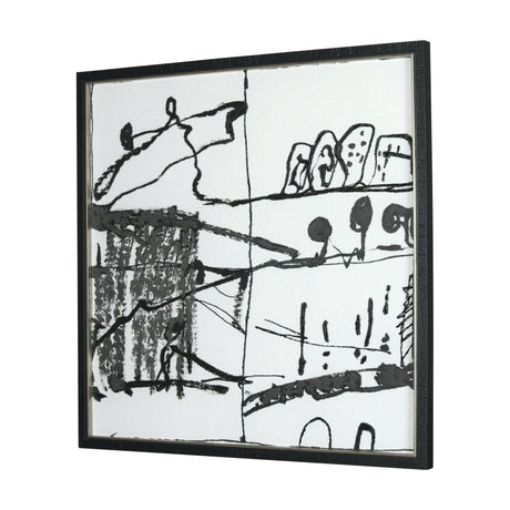 Lost Treasure Map II by Mercana Studio a Hand Embellished Textured Framed Art Print from Mercana - Luna Furniture