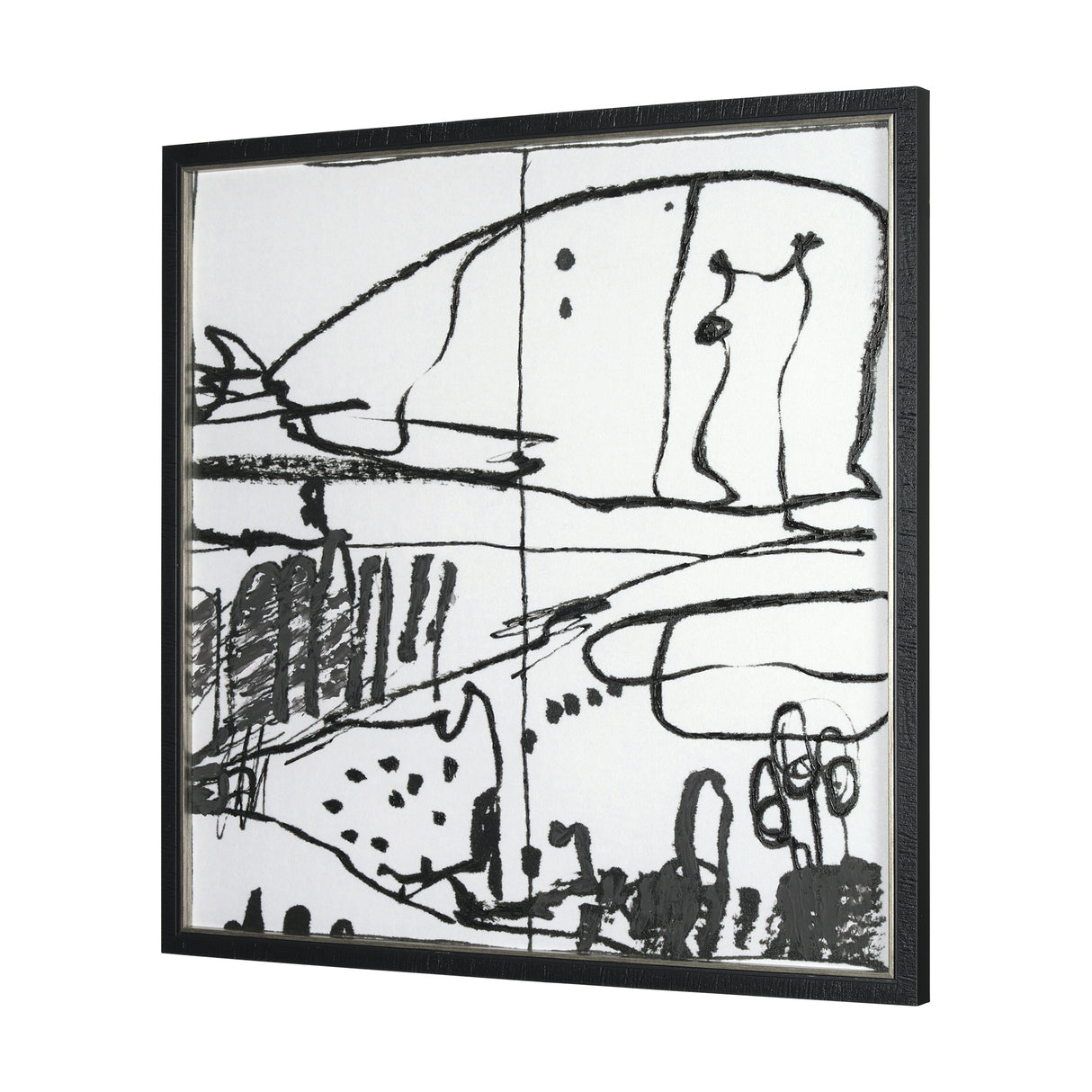 Lost Treasure Map III by Mercana Studio a Hand Embellished Textured Framed Art Print from Mercana - Luna Furniture
