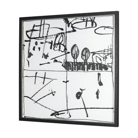 Lost Treasure Map IV by Mercana Studio a Hand Embellished Textured Framed Art Print from Mercana - Luna Furniture