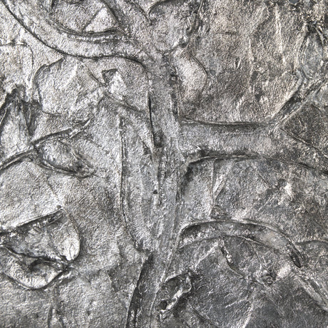 Pewter Leaves I by Morgan McLaren a Framed Art Print Matted under Glass from Mercana - Luna Furniture
