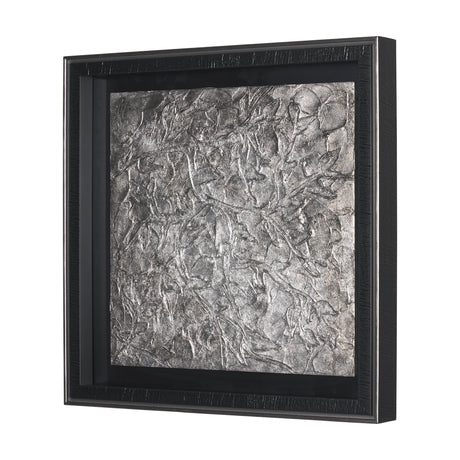 Pewter Leaves II by Morgan McLaren a Framed Art Print Matted under Glass from Mercana - Luna Furniture