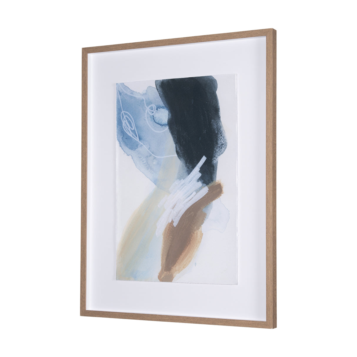 Darkness Leads to Light II by IrHavuka Hand Embellished Textured Framed Art Print Matted under Glass from Mercana - Luna Furniture
