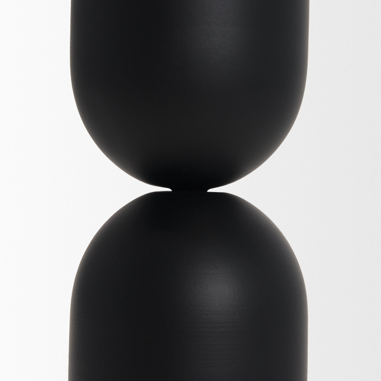 Qamra Tall Black Metal Pillar Candle Holder from Mercana - Luna Furniture