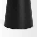 Quadir Medium Matte Black Metal Candle Holder from Mercana - Luna Furniture