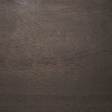 Romi Dark Brown Wood w/ 3 Shelves Oval Console Table from Mercana - Luna Furniture