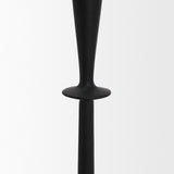 Qwin Matte Black Cast Aluminum Medium Candle Holder from Mercana - Luna Furniture