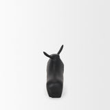 Radu Small Matte Black Metal Bull Decorative Object from Mercana - Luna Furniture
