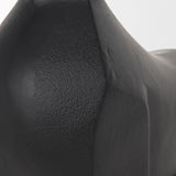 Radu Large Matte Black Metal Bull Decorative Object from Mercana - Luna Furniture