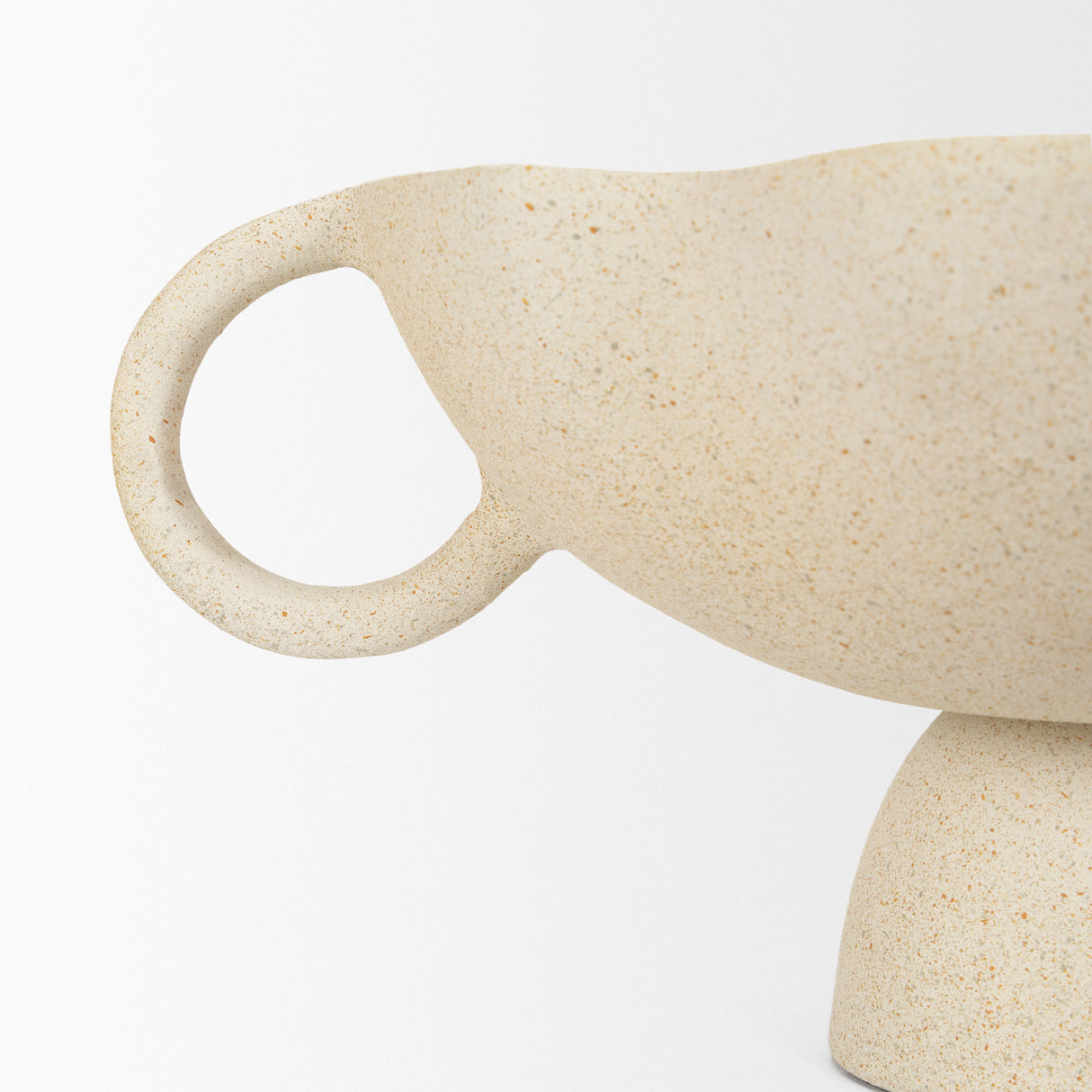 Radka Beige Textured Small Metal Decorative Bowl from Mercana - Luna Furniture