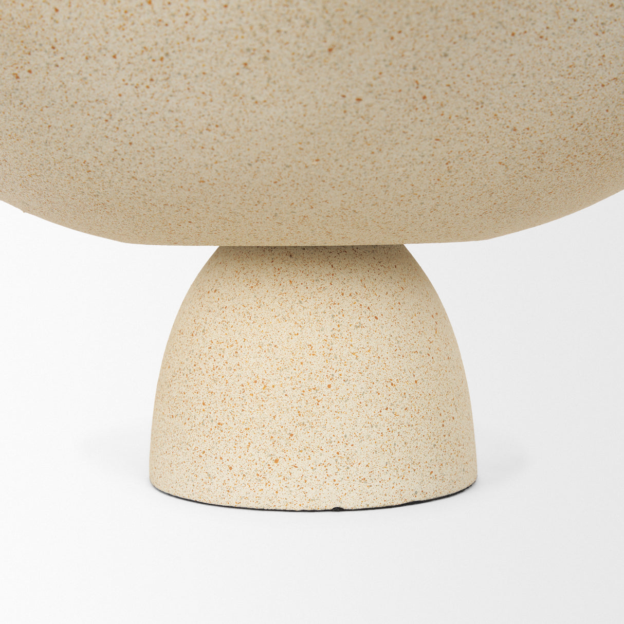 Radka Beige Textured Large Metal Decorative Bowl from Mercana - Luna Furniture