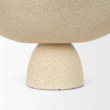 Radka Beige Textured Large Metal Decorative Bowl from Mercana - Luna Furniture