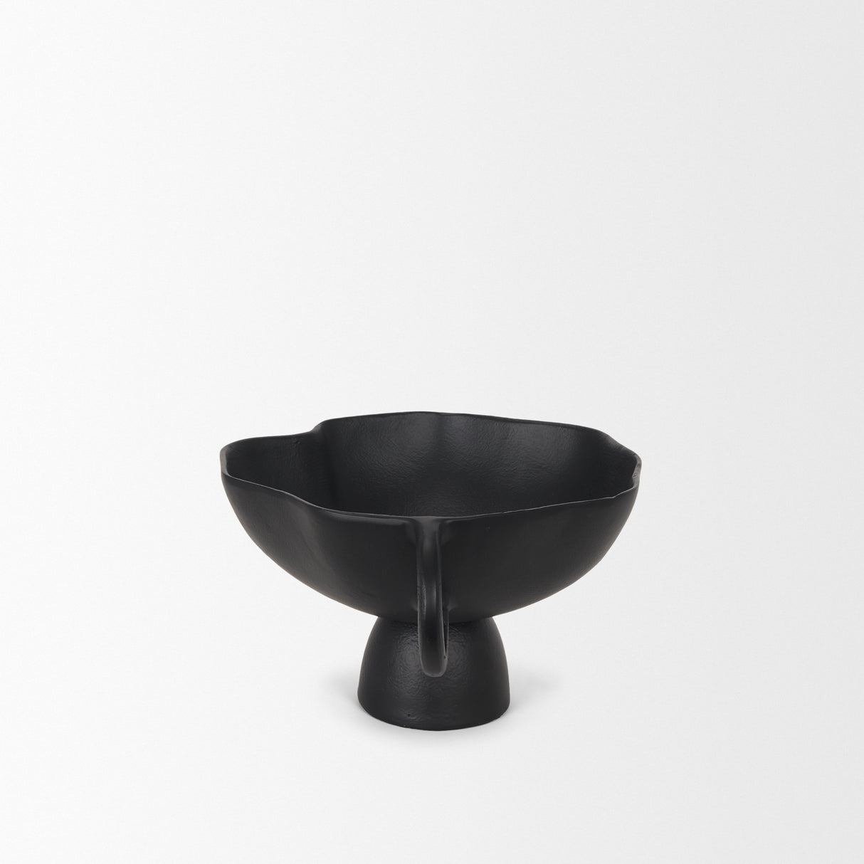 Radka Small Matte Black Metal Decorative Bowl from Mercana - Luna Furniture